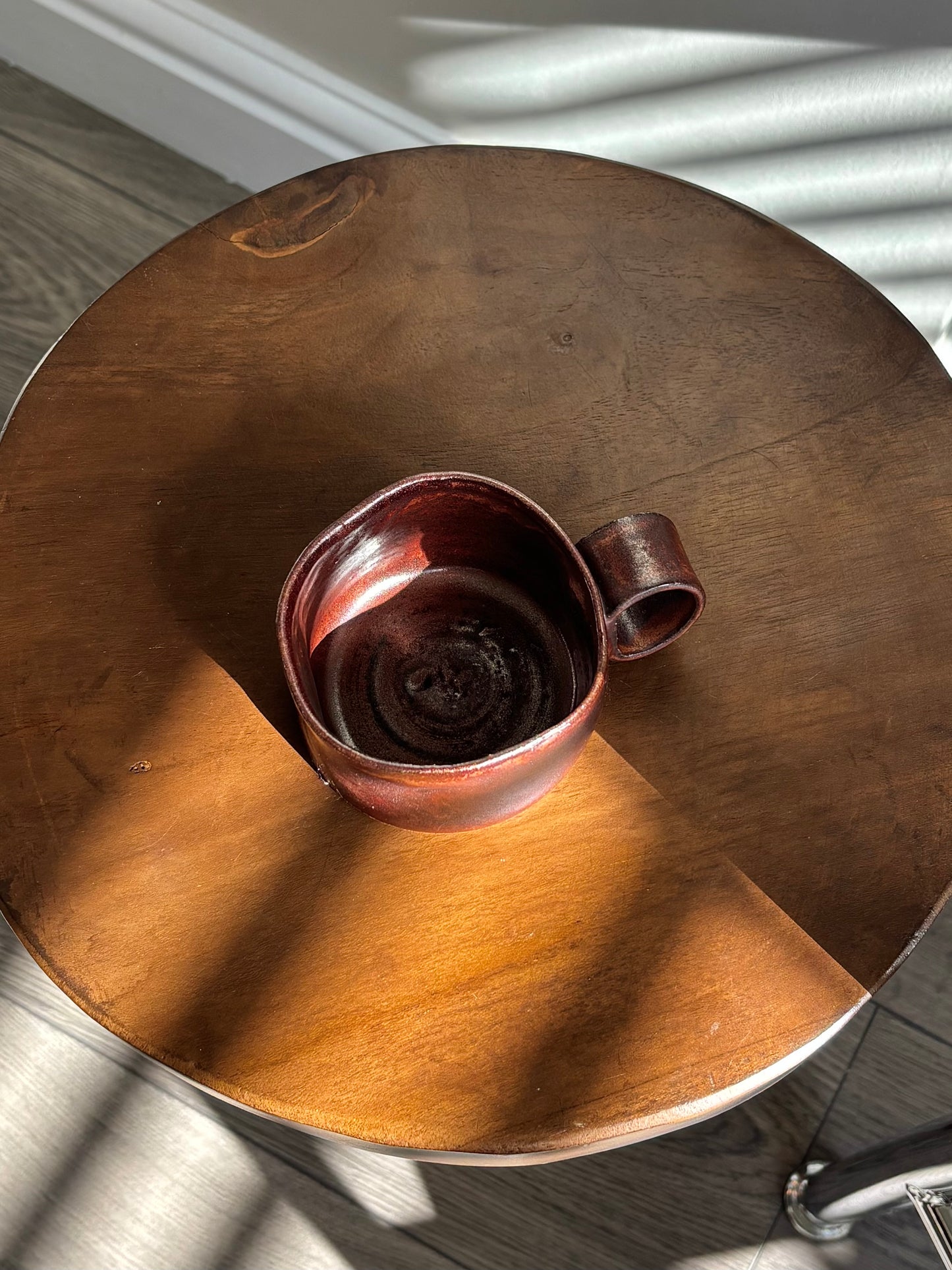 espresso cup in copper glaze