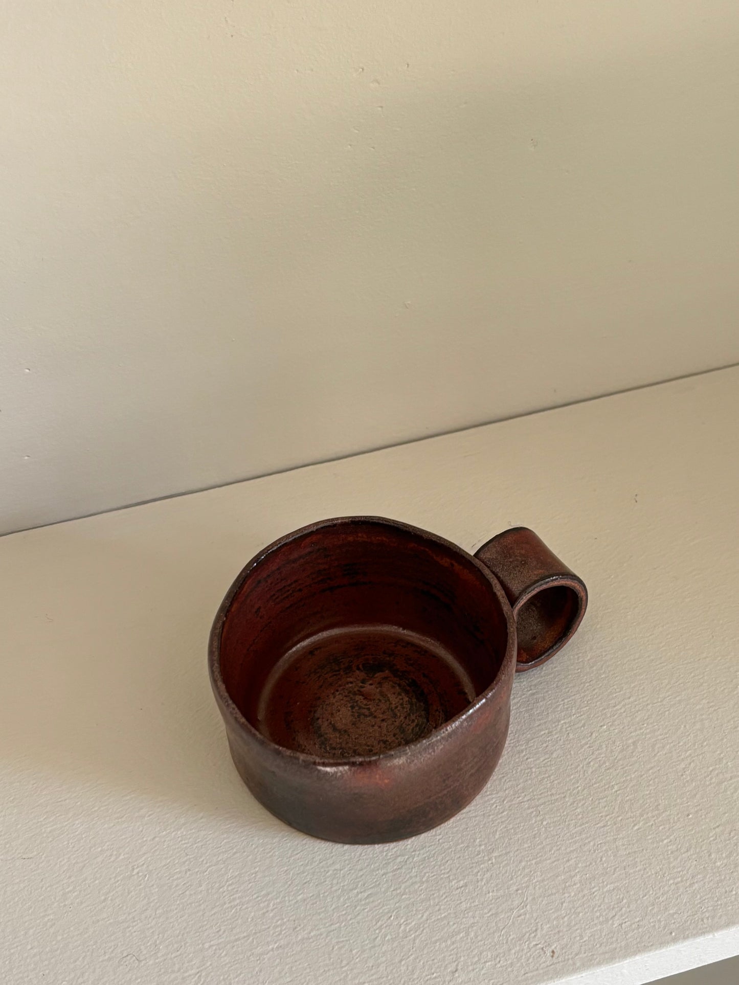 espresso cup in copper glaze