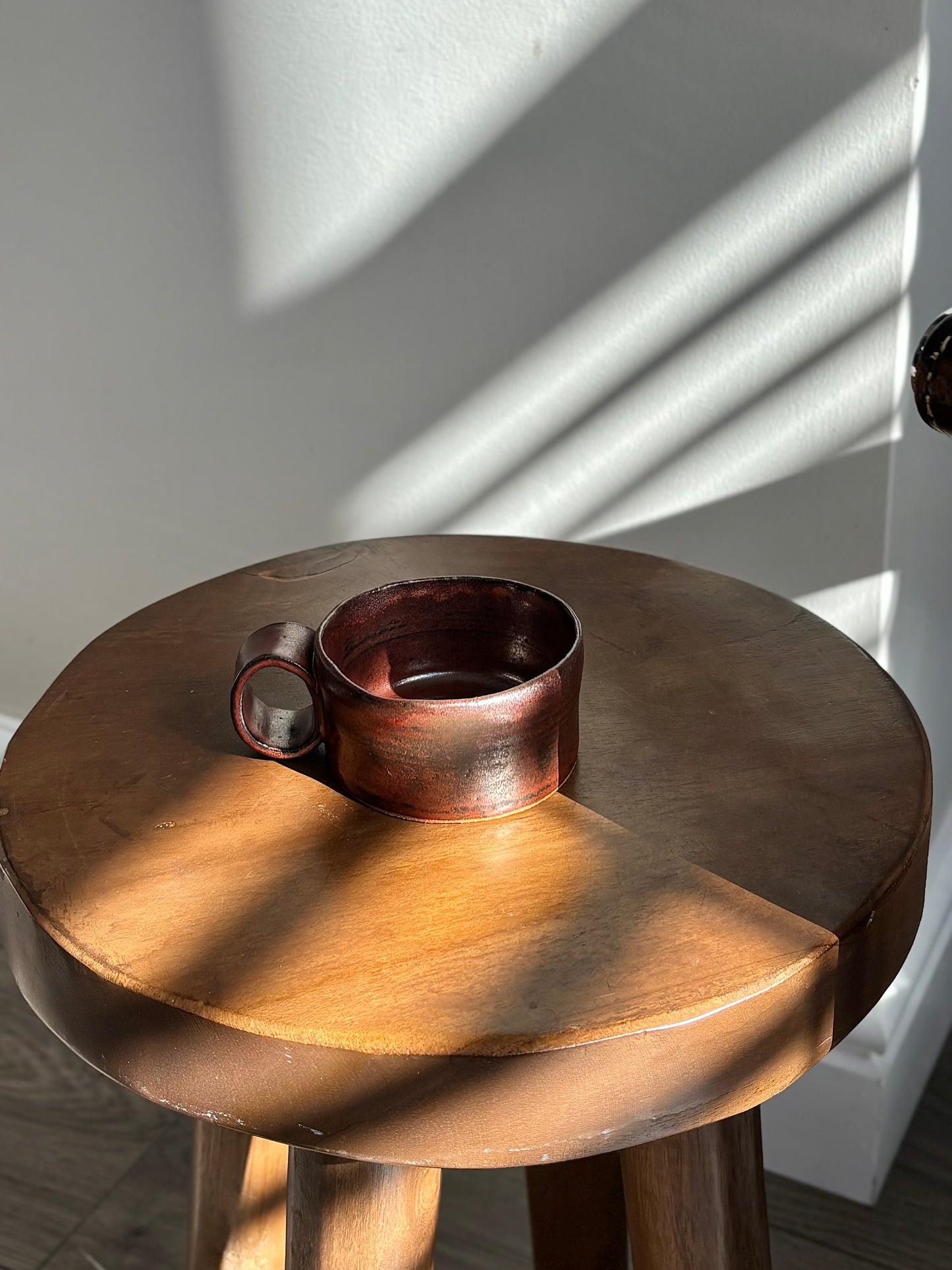 espresso cup in copper glaze