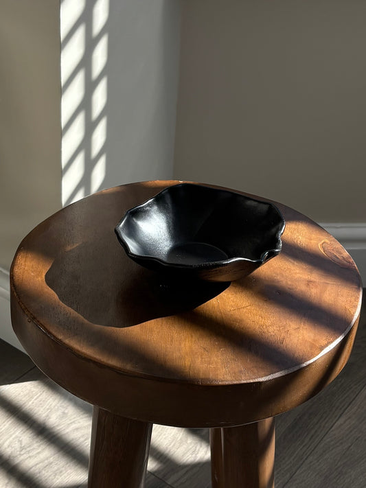 small bowl in Matt black glaze