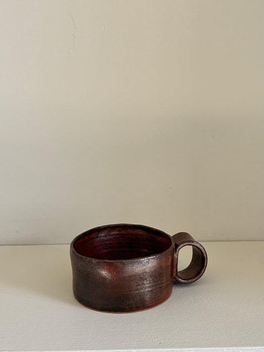 espresso cup in copper glaze